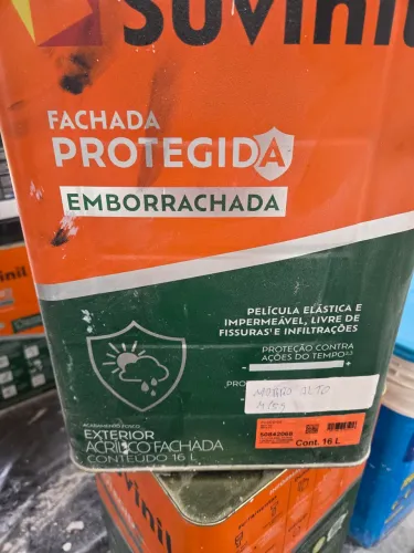 Tinta Suvinil Fachada Protegida Emborrachada cor M155 MORRO ALTO C2 16L