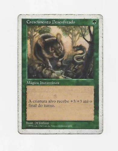 Carta Magic the Gathering Crescimento Desenfreado