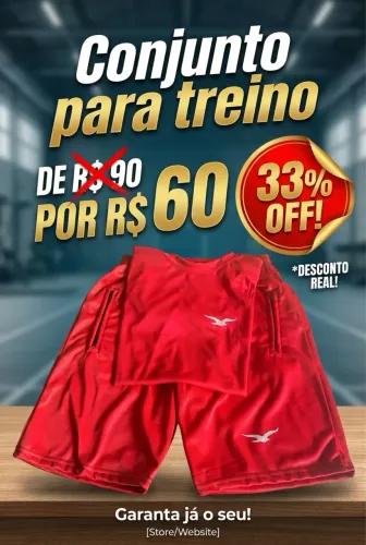 Conjunto Dry Fit para treino