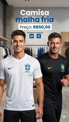 Camisas da seleção masculina P.M.G.GG
