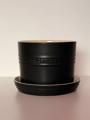 Vaso para ervas com bandeja Le Creuset Preto Fosco