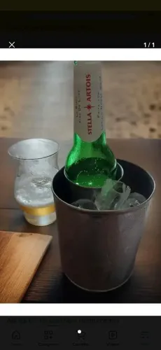 Suporte inox para cerveja