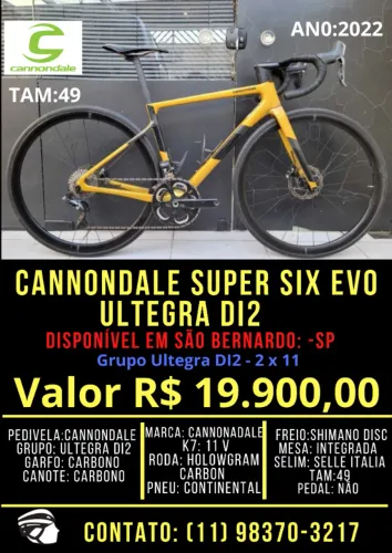  Cannondale Supersix Evo Ultegra DI2