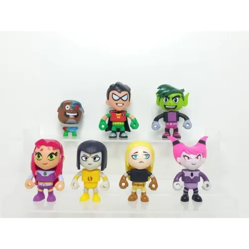 Lote 7 bonecos Mine Jovens Titãs Mattel 2017