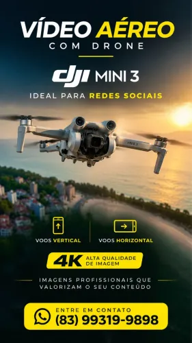 Voos de drone ( IMAGENS AÉREA ) Dji mini 3
