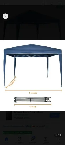 Tenda Gazebo Nova- Usei 2 vezes