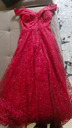 Vestido de festa vermelho