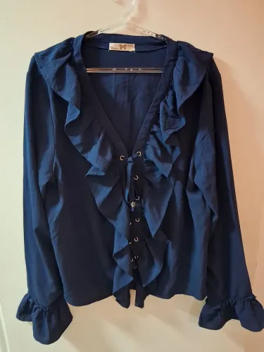 Camisa manga longa romântica 