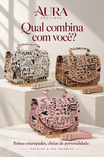 Bolsa Feminina Monogromática