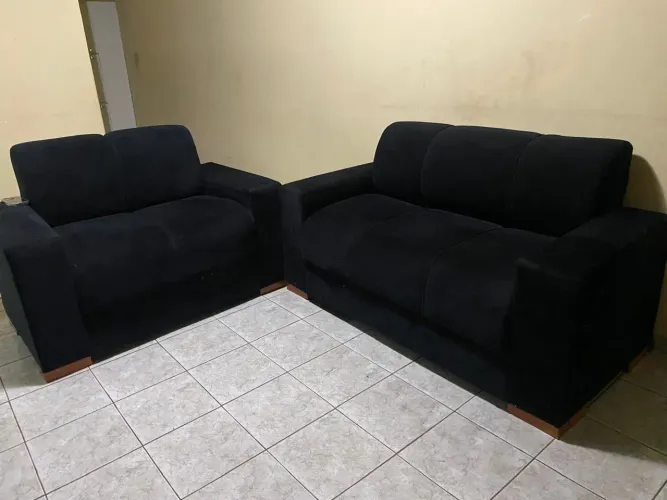Sofá dois e três lugares, semi novo