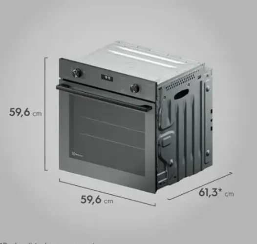 Forno de Embutir Electrolux a Gás 80L Experience com FoodSensor Cinza (OE8GF)