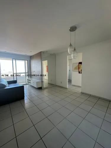 Apartamento para Locação em Maceió, Gruta de Lourdes, 3 dormitórios, 1 suíte, 2 banheiros,
