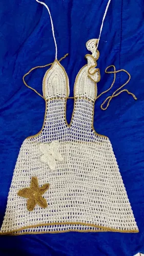 vestido de crochê
