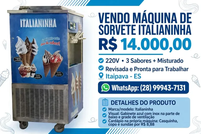 Maquina sorvete expresso premiun