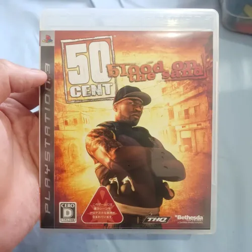 Jogo 50 cent blood on the sand PS3 Versão com troféus