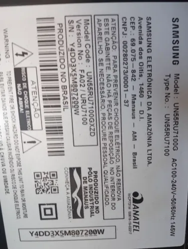 TV Samsung UN55RU7100G