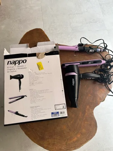 Kit Nappo Secador/Modelador/Prancha