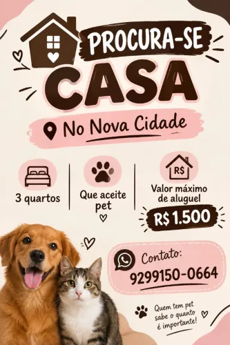 Procura-se casa no Nova Cidade