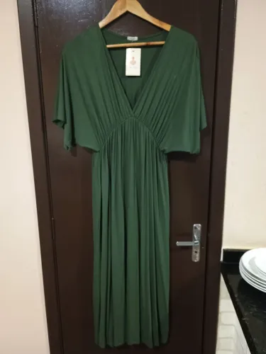 Vestido Amamentação Verde Militar