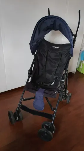 Carrinho de Bebê Guarda-Chuva Burigotto Oi Blue Black