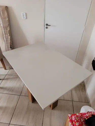 Conjunto Mesa De Jantar Retangular 120x80cm Com 2 Cadeiras