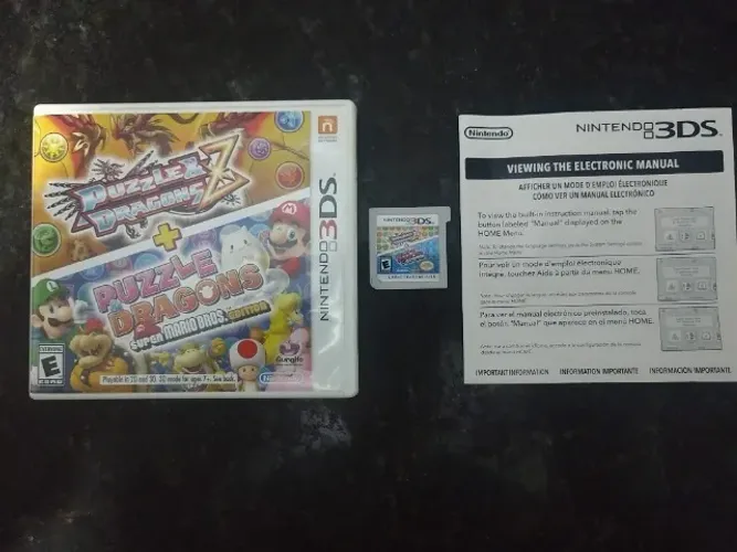 Puzzle & Dragons Z + Puzzle & Dragons Super Mario Bros. Edition original e completo