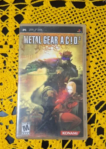 Metal gear Acid de PSP com óculos 3D original do jogo