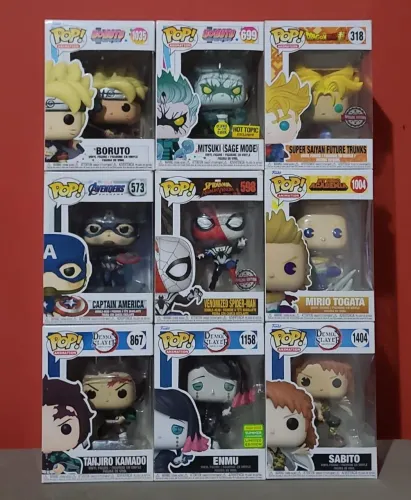 Funko Pop Animes e Marvel