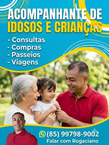 Acompanhante de Idosos e Crianças para Consultas, Passeios, Compras e Viagens