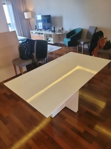 MESA DE JANTAR 6 LUGARES + 6 CADEIRAS