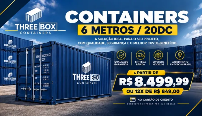 CONTÊINER | CONTAINER 6 METROS 20DC