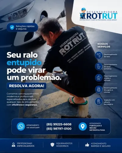 Serviços de desentupimento 