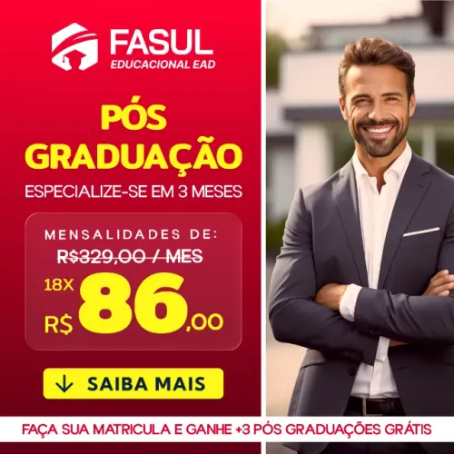 PÓS-GRADUAÇÃO EAD MATRÍCULA GRÁTIS