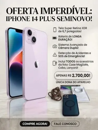 OFERTA IMPERDÍVEL: IPHONE 14 PLUS