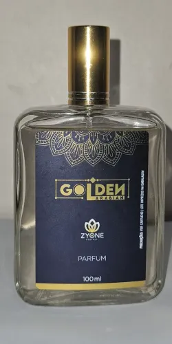 Perfume Unissex Golden Arabian Zyone 100ml Oriental Âmbar <br><br>Arabian Unissex<br><br>Árabe 100ml