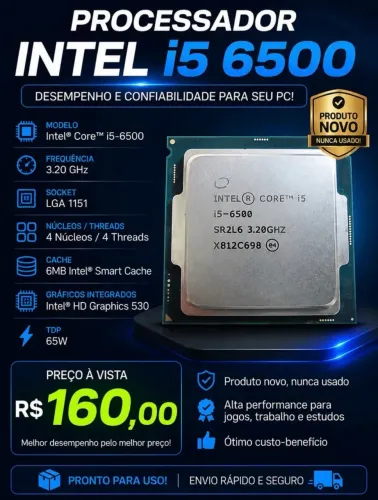 PROCESSADOR i5 6500 (NOVO)