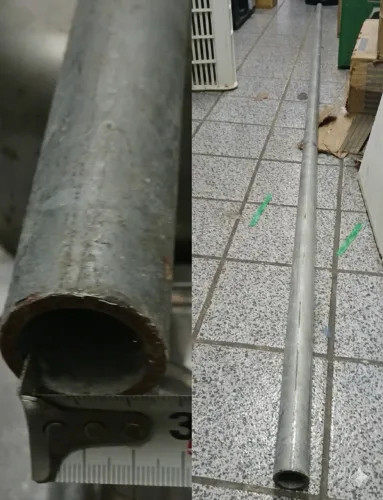 Tubo de Aço Galvanizado 2,56m - Inteiro e Resistente
