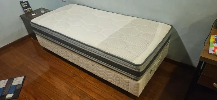 CAMA BOX SOLTEIRO SOMMIER PLUS ORTHOCRIN