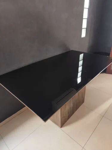 Mesa Tampo de Vidro 6 Lugares