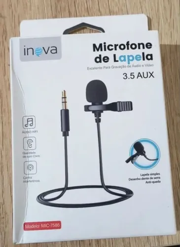 Microfone lapela 