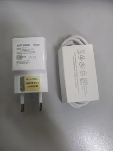 Carregador Samsung turbo original tipo C com cabo