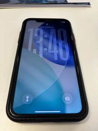 Iphone 11 Apple original 64gb preto 100% funcionando com carregador+fone originais