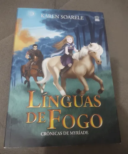 Livros Línguas de Fogo - Crônicas de Myríade - Karen Soarele (Autografado)