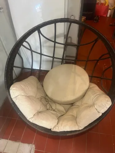 Balanço ninho de cesto de fibra
