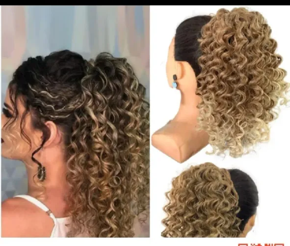 Aplique de cabelo orgânico