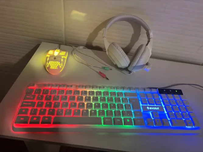 Kit Teclado, Mouse e Headset