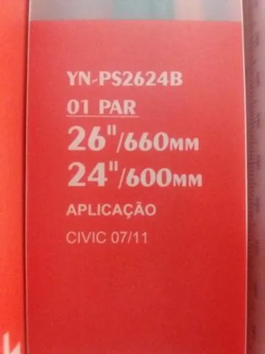 Palheta específicas Civic 07 11