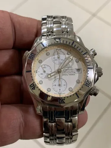 Relógio Omega Seamaster 300 Automático Cronógrafo Safira Diver 300