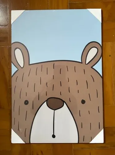 Quadro Infantil Urso Etna 30 x 44 cm