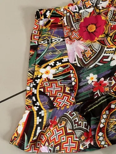 Saia estampada Kit com 2 pecas tamanha Medio